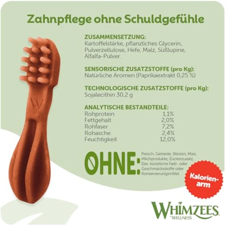 Whimzees Snack Toothbrush, Hundesnack zur Belohnung und für Training, 360g (24x15g) – Bild 4