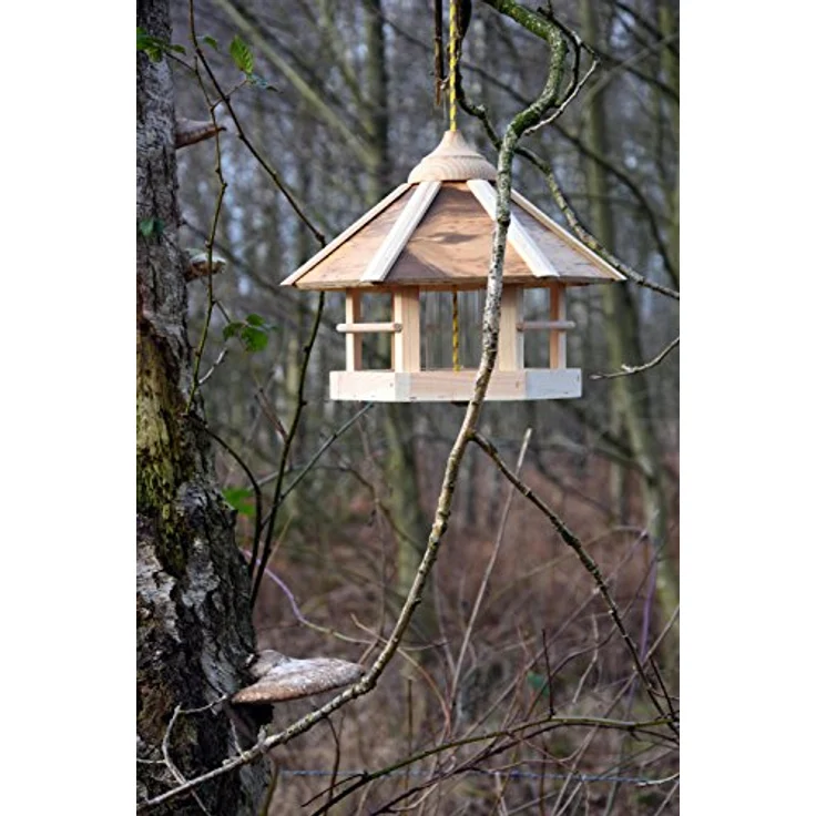 dobar 21391e Modernes Vogelhaus zum Aufhängen, 35 x 35 x 29 cm – Bild 4
