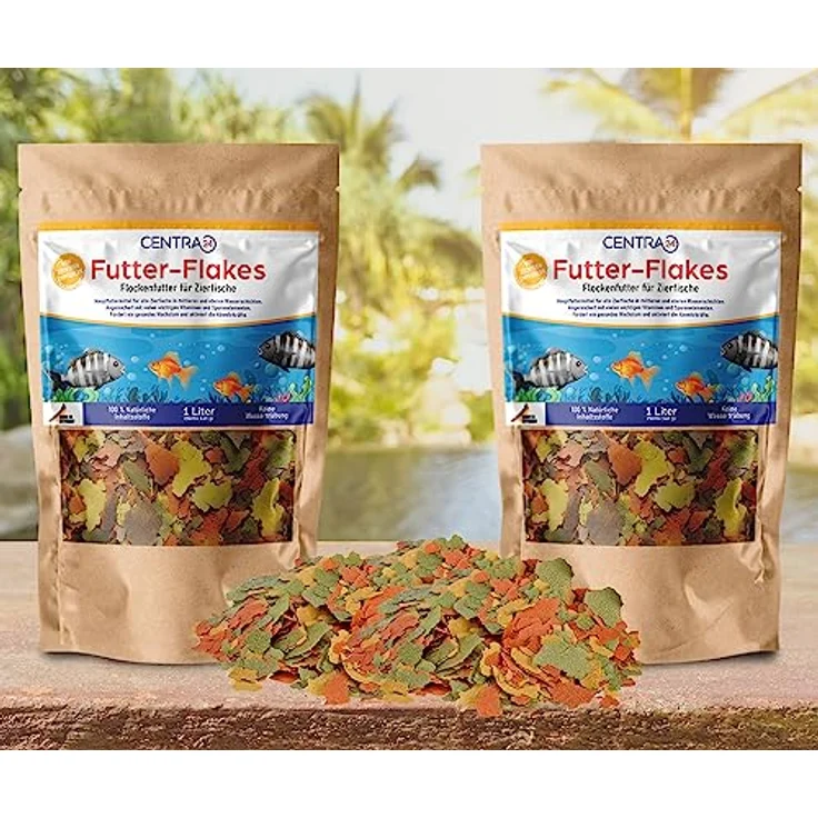 Centra24 Premium Fischfutter 1L, Futter-Flakes für Süßwasserfische mit 100% natürlichen Zutaten und ohne Konservierungsstoffe – Bild 5