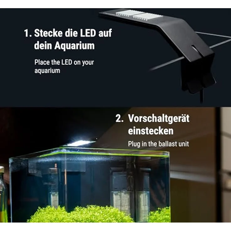 DENNERLE Trocal Style Two, LED Aquariumleuchte 6 Watt, Tageslicht (6500 K) mit einfachem Design und langer Lebensdauer – Bild 6