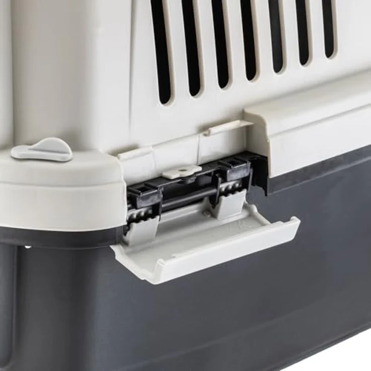 Ferplast Clipper 1, IATA-zugelassene Katzentransportbox und Hundetransportbox für kleine Hunde und Katzen bis 5 kg, robuste Hartschalen-Konstruktion mit Sicherheitsverschluss, 50 x 33 x 32 cm – Bild 4