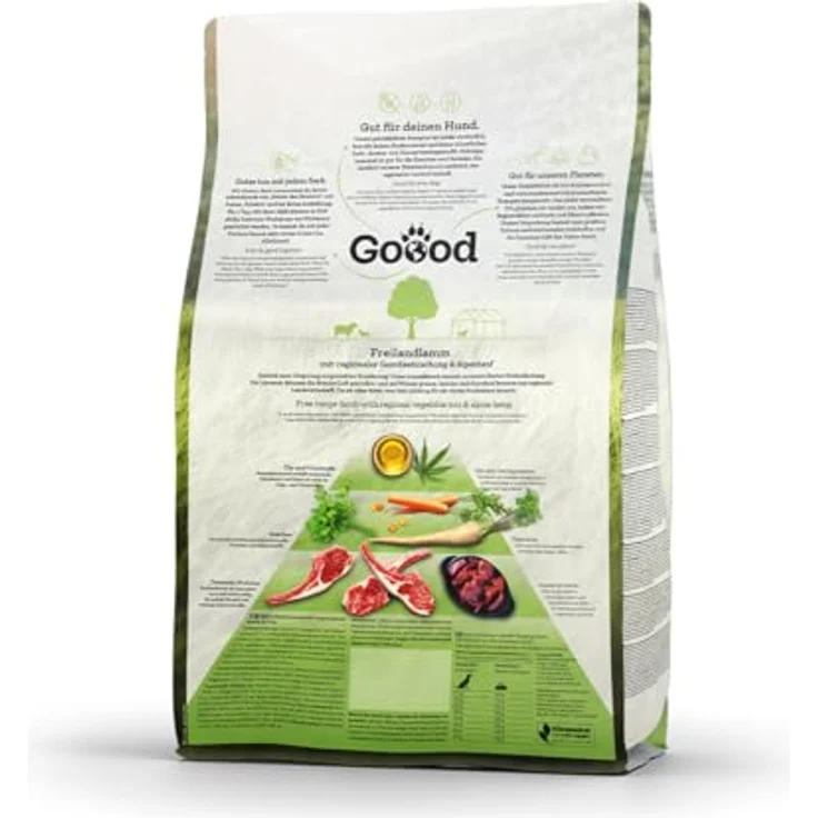 Goood Adult Freilandlamm – Trockenfutter für Hunde, getreidefrei, mit hochwertigen Proteinen für Knochen und Gelenke, für alle Rassen und Größen, 10kg – Bild 2