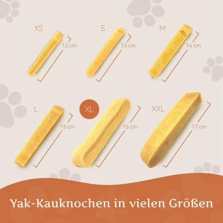 Wildfang® Yak-Kausnacks für Hunde, XL (ca. 137 g) – Himalaya Yak-Käse Hundekaustangen, natürliche Dentalsticks für Hunde über 45 kg, proteinreich und glutenfrei, 1er-Pack – Bild 3