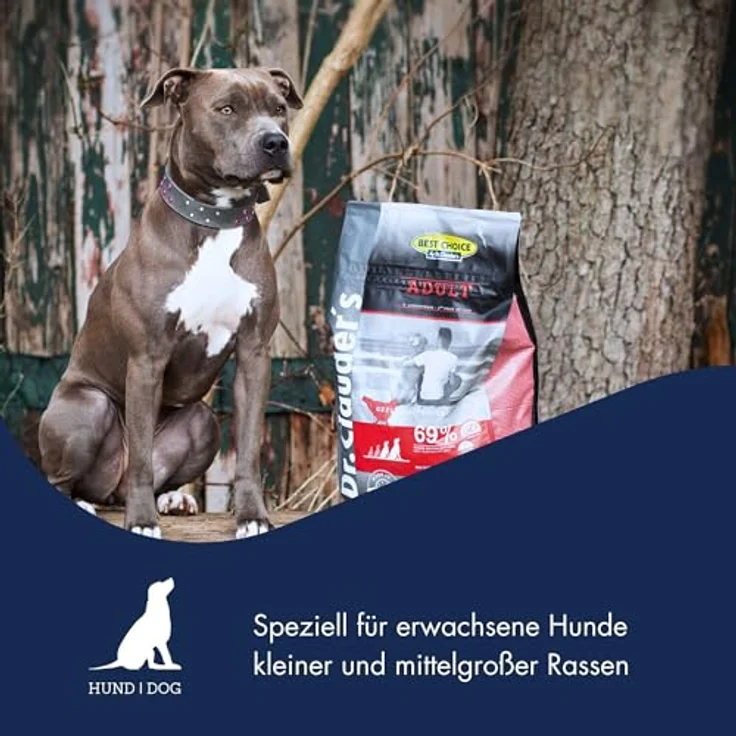 Dr. Clauder's Best Choice Adult Medium, Trockenfutter für kleine und mittelgroße Hunde, weizenfrei, 12,5kg Geflügel, unterstützt die Verdauung und stärkt das Immunsystem – Bild 2