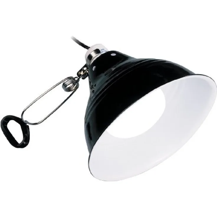 Exo Terra Glow Light, Klemmlampe mit UVB, hitzebeständige Keramikfassung und metallischem Reflektor