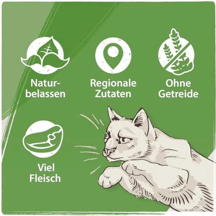 Venandi Animal Premium Katzenfutter Schaf Monoprotein Nassfutter, getreidefrei, naturbelassen, 6er Pack (6 x 200g) – Bild 4