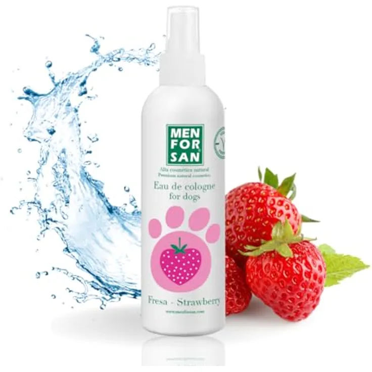 Menforsan Fraise, Parfum für Hunde mit natürlichen Fruchtdüften, alkoholfrei und pH-neutral, 125 ml