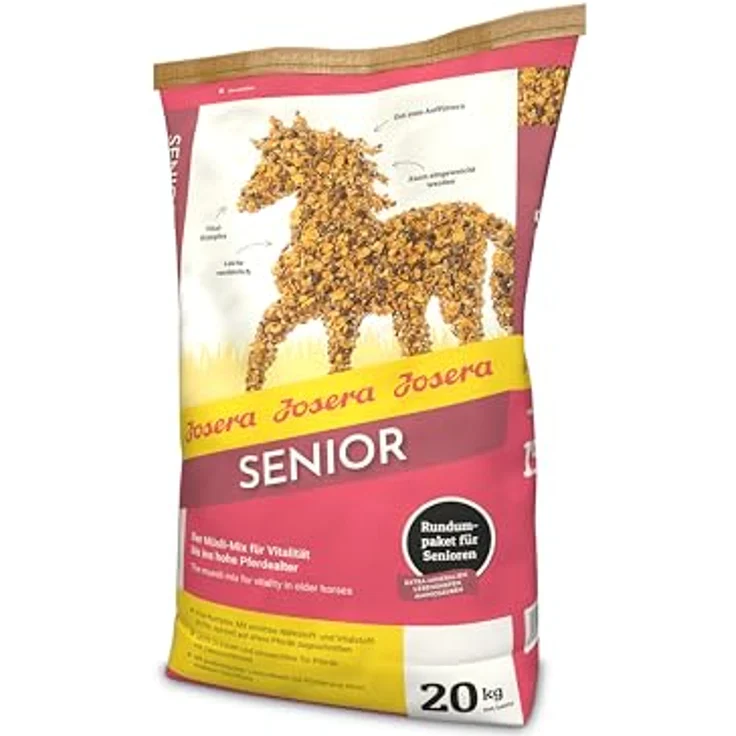 Josera JOSERA Senior, Premium Pferdefutter für ältere Pferde, 20 kg, leicht verdaulich und gut zu kauen, mit Vital-Komplex, klimaneutral, 1er Pack – Bild 1