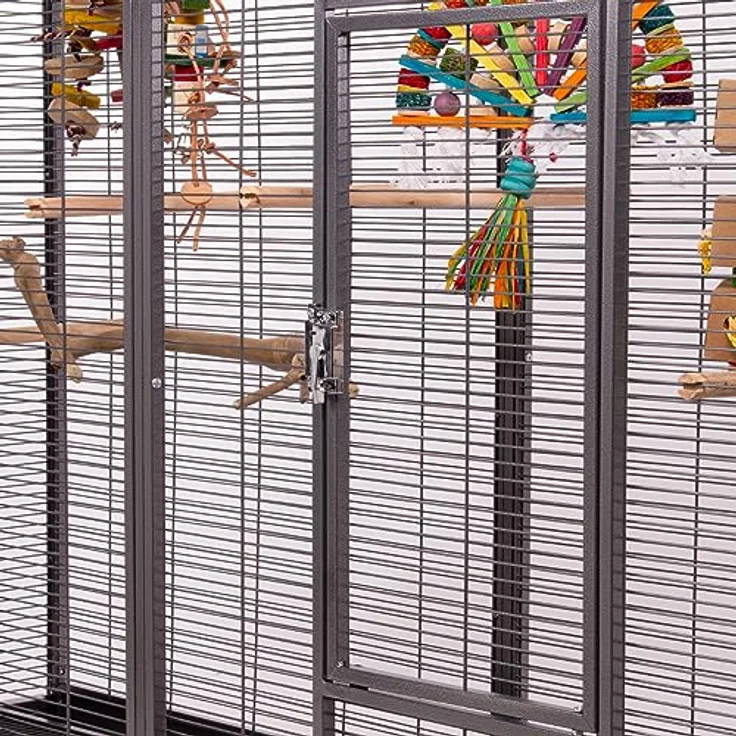Montana Cages New Melbourne II, große Vogelvoliere für Sittiche und kleine Papageien, Antik Edition, ca. 160 x 50 x 110 cm, rost- und alterungsbeständig, AVILON Pulverbeschichtung – Bild 5