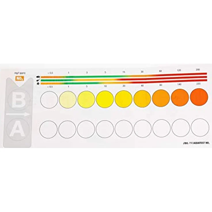 JBL ProAquaTest NO3, Wassertest-Set für Süß-/Meerwasser-Aquarien und Teiche, inkl. Reagenzien, 40 Tests – Bild 4