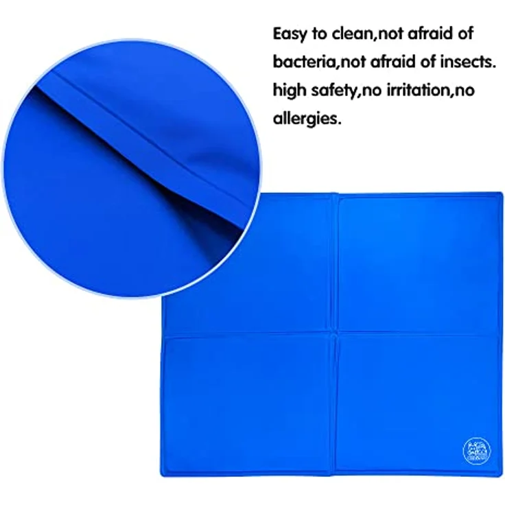 Bravpet Kühlmatte für Haustiere, Selbstkühlendes Pad für Katzen und Hunde, XXL 96 x 81 cm, komfortabel und langlebig, hohe Sicherheit – Bild 5