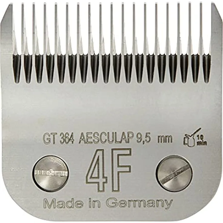 Kerbl GT364 SnapOn Aesculap Scherköpfe, 4F, 9.5mm Schnittlänge, 40mm Scherbreite, 50 Stück