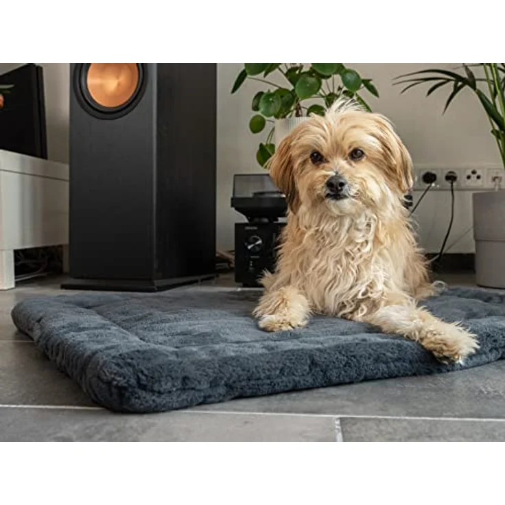 TrendPet Harmony gefütterte Hundedecke, Katzendecke, 4cm Füllung, waschbar, anthrazit, 60x45cm – Bild 5