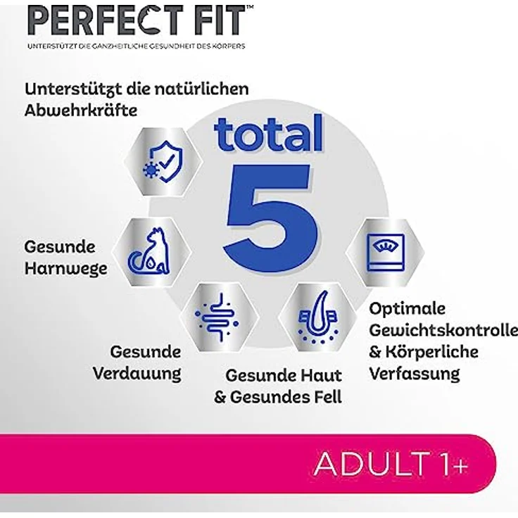 Perfect Fit Katze Adult Huhn, Trockenfutter für erwachsene Katzen, 7kg – Bild 7