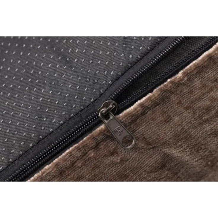Designed by Lotte Soft Essence Orthopädisches Hundekissen, Gelenkschonende Unterstützung für ältere Hunde, Leicht zu reinigen, Rutschfeste Unterseite, Samt, Grau – Bild 5