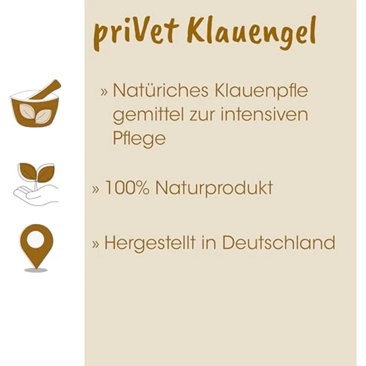 cdVet privet Klauengel 170 g - Pflegemittel für Nutztiere und Pferd - intensive Pflege für belastende Haut - ohne Hemmstoffe - zur Pflege im Zwischenklauenbereich - gegen trockene Haut – Bild 2