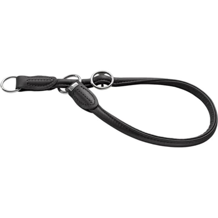 Hunter Dressurhalsung Round & Soft Nappa-Leder schwarz M – Bild 2