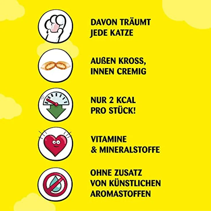 Dreamies Katzensnack Klassik Huhn, Sparpaket 6 x 60 g, knusprig und cremig-weich, mit Vitaminen, ohne künstliche Aromen – Bild 8