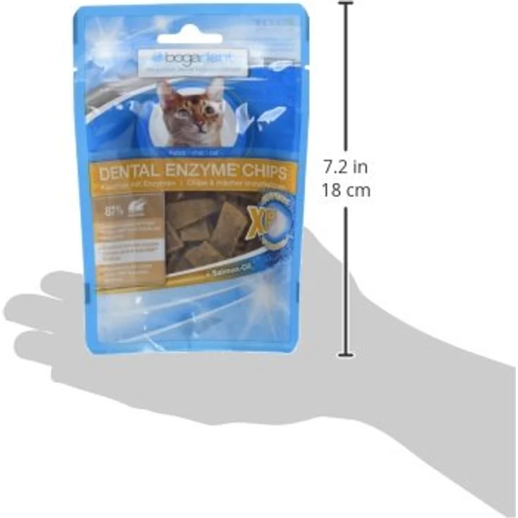 bogadent DENTAL ENZYME CHIPS CHICKEN, Zahnpflege Kauchips für Katzen, 50g – Bild 3