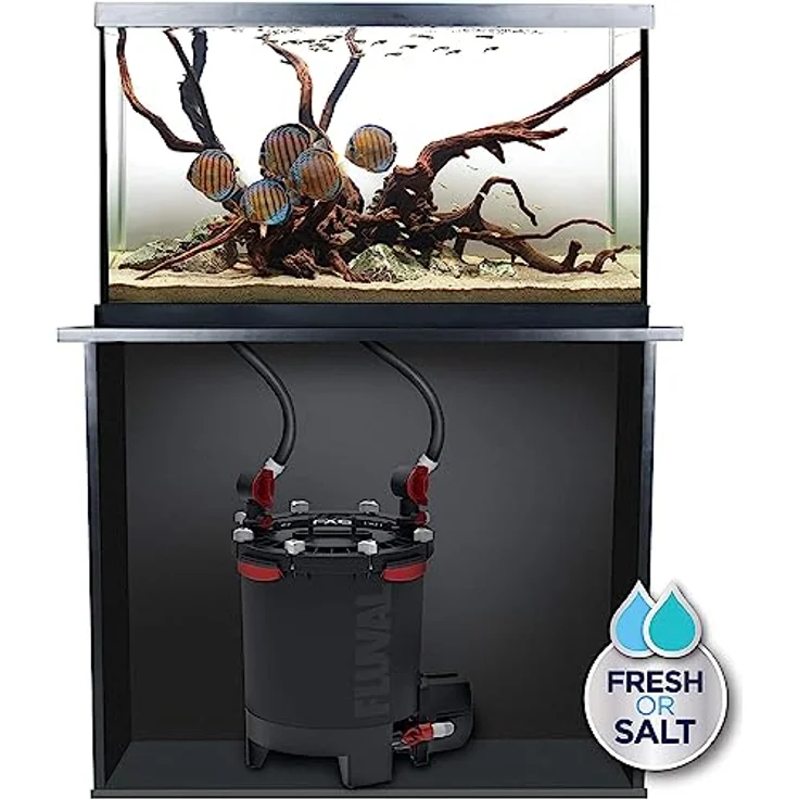 Fluval FX6 Hochleistungs-Außenfilter, Mehrstufenfilter für Aquarien bis 1.500L, 20L Volumen, integrierte Wartungserinnerung, energieeffizient – Bild 2