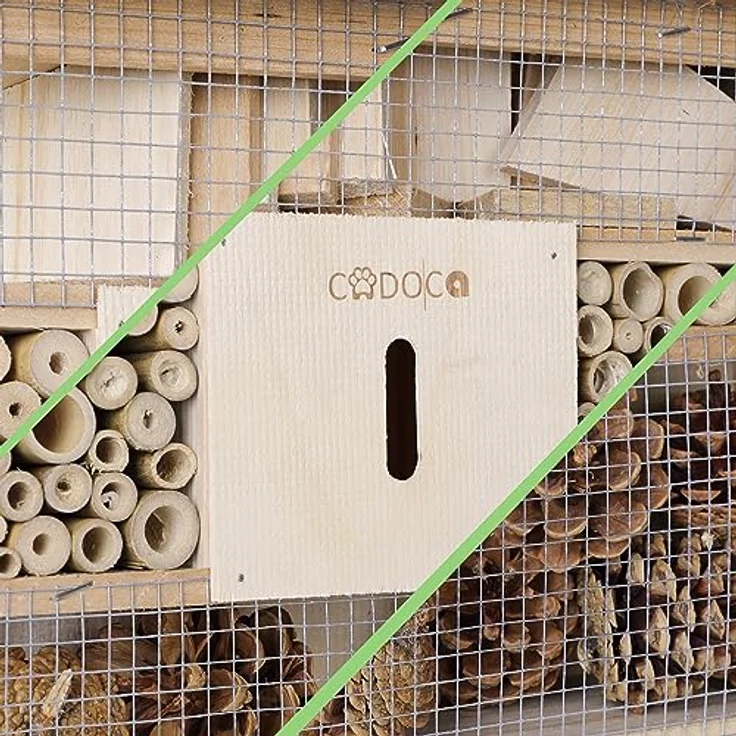 Insektenhotel Bug's Inn aus Holz Insektenhaus Bienenhotel Haus Nistkasten Brutkasten Imker Insekten – Bild 7