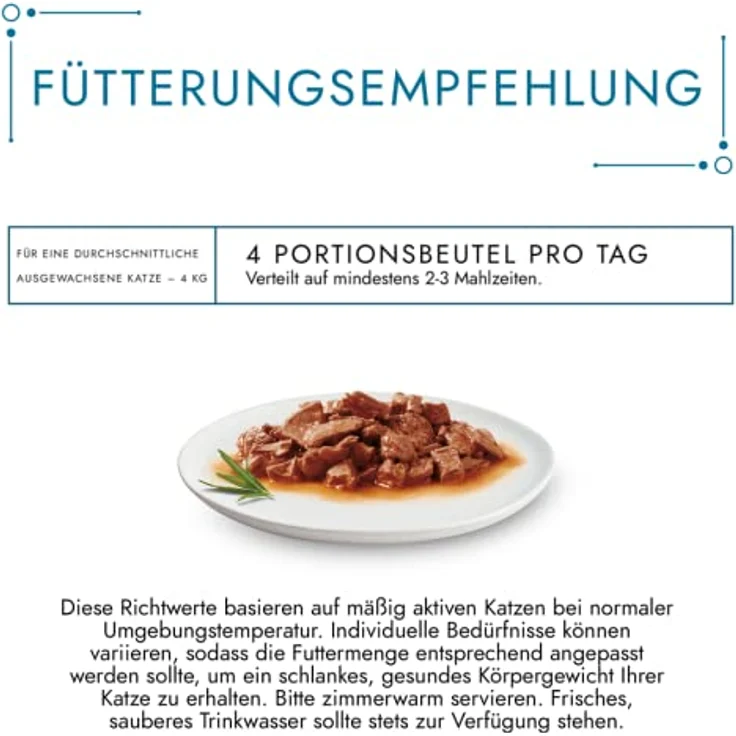 Gourmet Perle Erlesene Streifen Katzenfutter nass, Sorten-Mix mit Huhn, Rind, Lachs und Kaninchen, 60er Pack (60 x 85g) – Bild 2