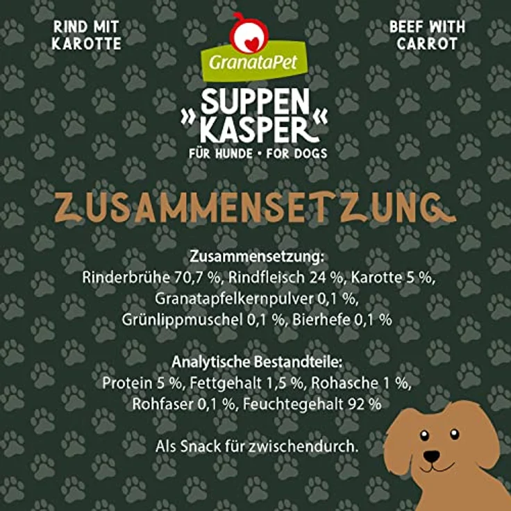 GranataPet Suppenkasper Multipack, Hunde-Nassfutter, 6x140g – Bild 2