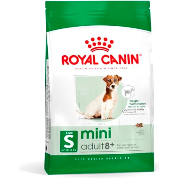 Royal Canin Mini Adult 8+, Trockenfutter für kleine Hunde (bis 10 kg) ab 8 Jahren, 4 kg, mit Antioxidantienkomplex und L-Carnitin zur Unterstützung der Vitalität – Bild 1