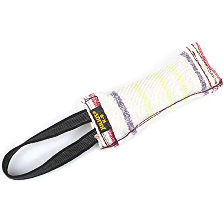 JULIUS K-9 Beisswurst aus Baumwolle-Nylon, 15 cm x 2-3 cm, robust mit Handschlaufe – Bild 5