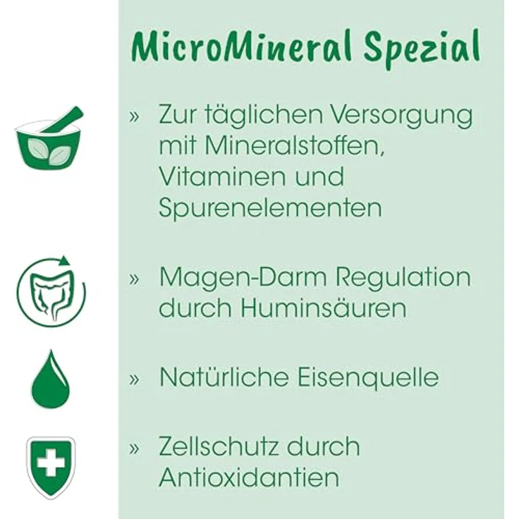 cdVet Naturprodukte MicroMineral Spezial 500 g - Vitamin- und Mineralstoffgeber für Hunde, Katzen und Pferde - unterstützt Magen-Darm-Regulation und Muskelaufbau - reich an Antioxidantien – Bild 2