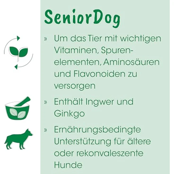 cdVet SeniorDog, Hundefutter zur ernährungsbedingten Unterstützung im Alter, Pulver, 70 g – Bild 2