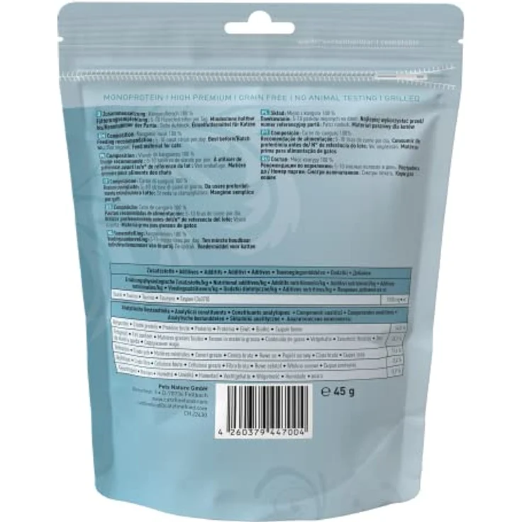 catz finefood Meatz Katzen Leckerlies Känguru N° 13, 100% Kängurufleisch, knusprige Streifen, getreidefrei, zuckerfrei, 45g – Bild 2