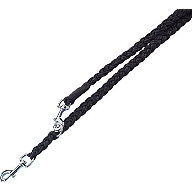 Nobby Führleine geflochten, schwarz L: 200 cm, B: 16 mm, 1 Stück – Bild 2