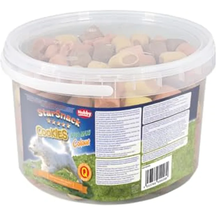 Nobby StarSnack Cookies Duo Maxi, Hundesnacks im Farb-Mix, 1,3 kg Eimer