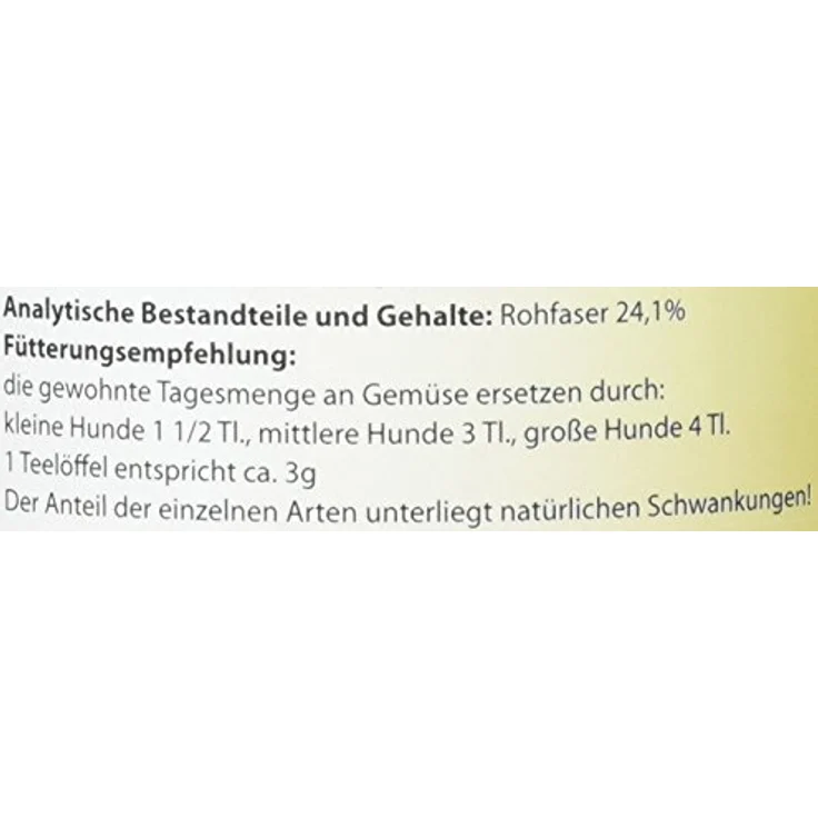 cdVet Fit-BARF Bio-Wiese 700 g, Ökologische Kräutermischung aus 13 Klee-, Kräuter- und Grasarten, Reich an Mineralien und Vitaminen – Bild 4