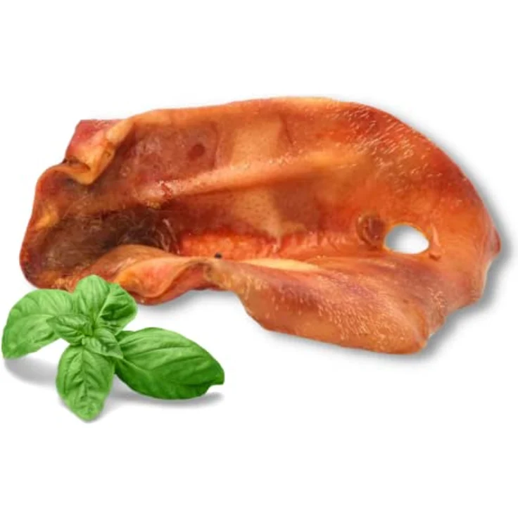 Supravit getrocknete Schweineohren für Hunde, 500g (ca. 15-16 Stück), aus deutscher Herstellung, naturgetrocknet, hochwertiger Kausnack für mittlere und große Hunde – Bild 1