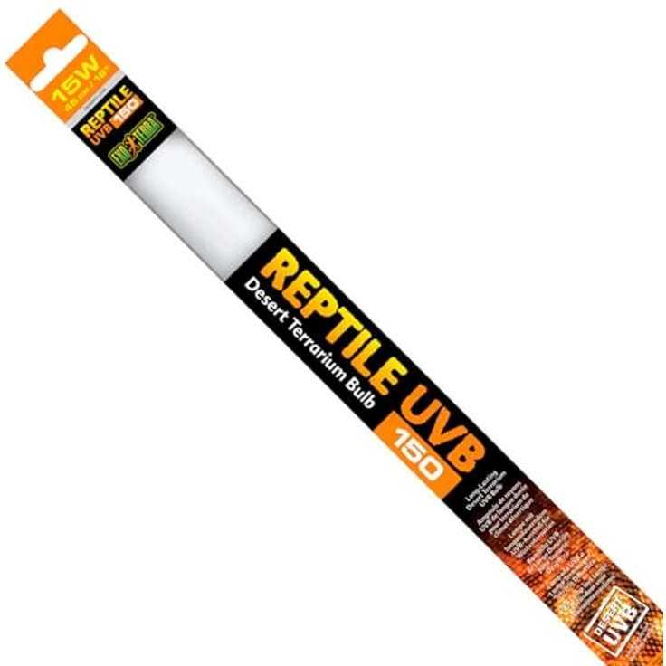 Exo Terra Reptile UVB 150, Leuchtstoffröhre T8 für Wüstenreptilien, 15W, 45cm, hoher UVB-Ausstoß, optimale D3-Umwandlung