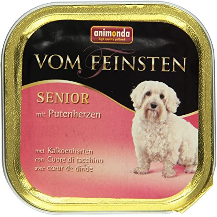 animonda vom Feinsten Senior Putenherzen, Hunde-Nassfutter ohne Zucker, 22x150g – Bild 2