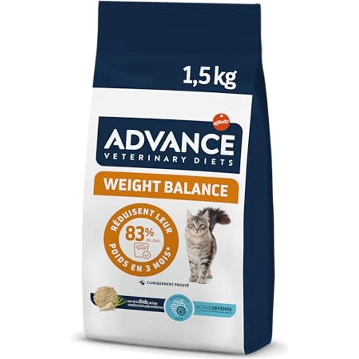 Affinity Advance Obesity Trockenfutter Katze, hypoallergenes Diätfutter mit niedrigem Fett- und Kaloriengehalt, 1.5 kg – Bild 1