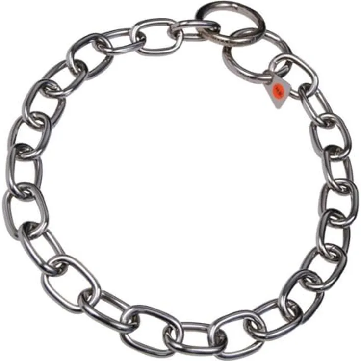 HS Sprenger Kurzgliederhalsband für Hunde, Edelstahl, Basic Modell