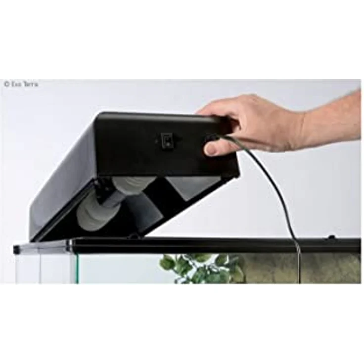 Exo Terra Compact Top, Terrarienabdeckung für 3 Lampen mit Reflektor, E27 Fassung, 60 x 9 x 20 cm – Bild 3