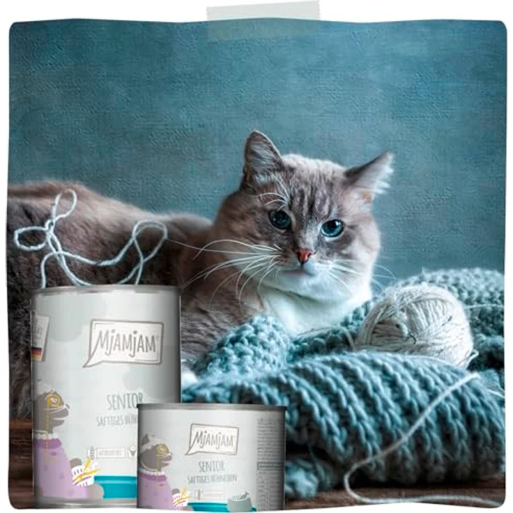 MjAMjAM Quetschie Senior, Katzen-Nassfutter mit saftigem Hühnchen, 12x125g, ohne Getreide – Bild 6