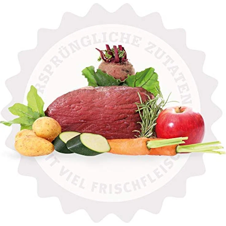 Lakefields Premium Trockenfleisch Menü Welpen Weiderind mit Zucchini, Äpfeln und Karotten, hypoallergen, 100% getreidefrei, 2 x 2.5 Kg – Bild 2