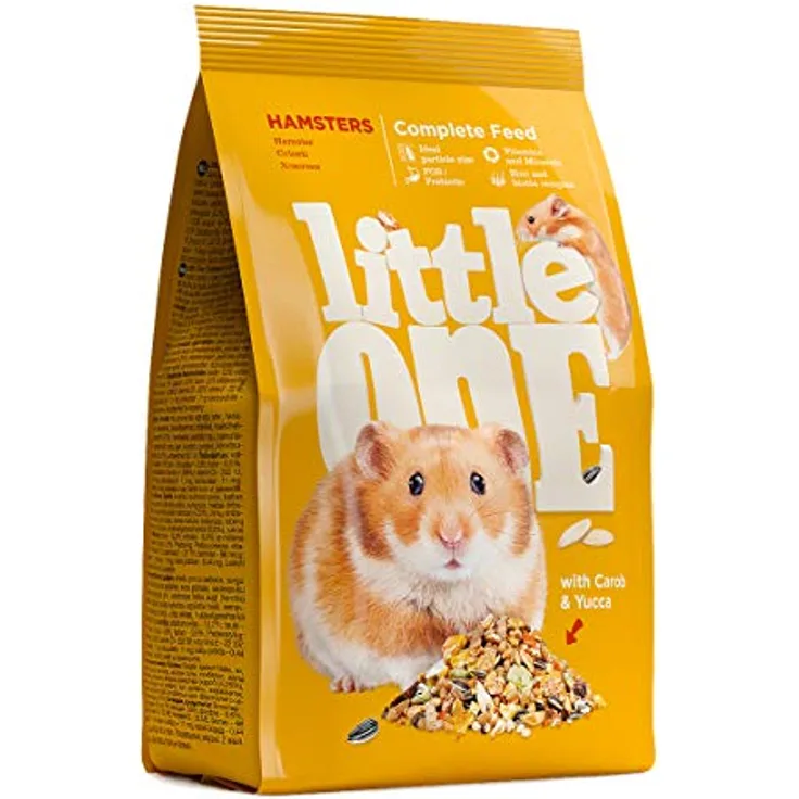 Little One Alleinfutter für Hamster, 400 g, ausgewogene Zusammensetzung aus Weizen, roter Hirse, Gerste, Maisflocken und Kürbiskernen, hohe Nahrhaftigkeit und Bekömmlichkeit