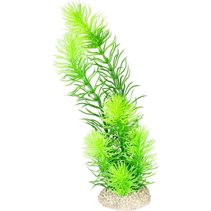 EBI Aqua Della Hornwort M, Künstliche Wasserpflanze für Aquarien-Dekoration, flexibel und sicher im Einsatz