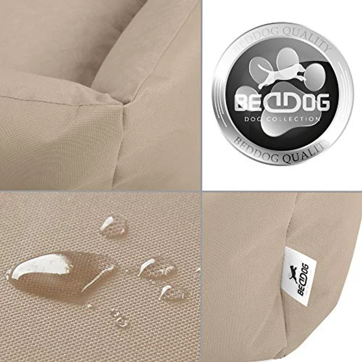 BedDog Tierbett Hundebett ZARA mit Rand, Bezug abnehmbar, pflegeleicht, komfortabel, grau – Bild 5