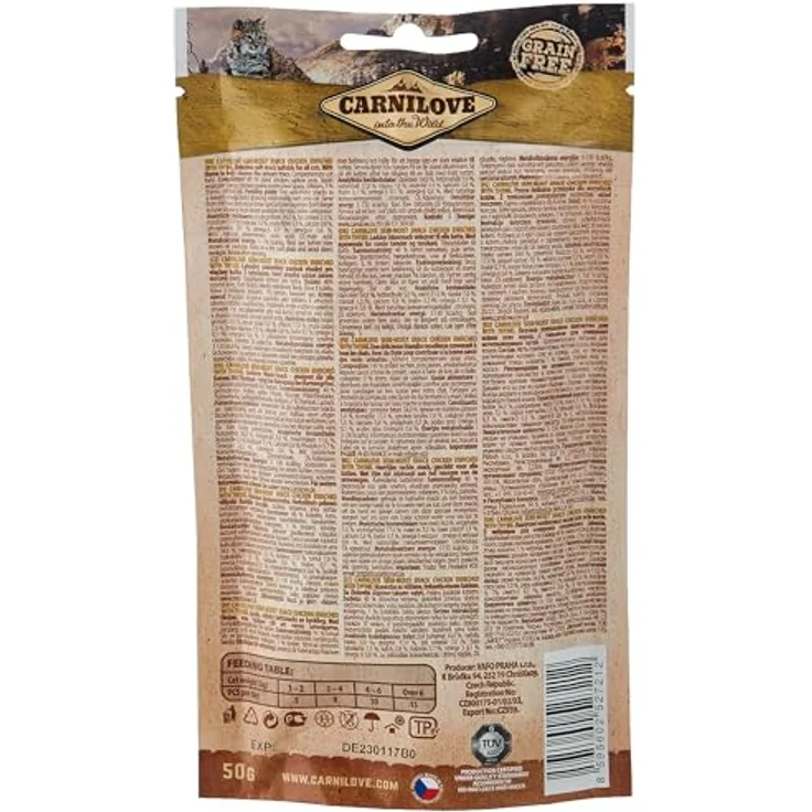 CARNILOVE Semi-Moist Chicken, halbfeuchter Snack für Katzen, angereichert mit Thymian, ohne Kartoffeln oder Müsli, 50 g – Bild 3