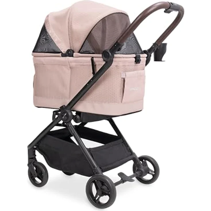 Wonderfold Bella Hunde-Transportbox, Buggy mit AutoFold-Funktion, leichtem Aluminiumrahmen und atmungsaktiver Mesh-Haube, bis 13 kg Traglast – Bild 6
