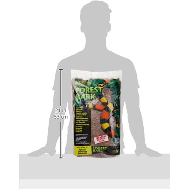 Exo Terra Forest Bark, Terrariumeinrichtung aus 100% natürlichen Fichtenschnitzeln, feuchtigkeitsregulierend und abfallabsorbierend – Bild 2