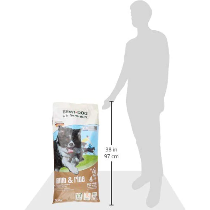 BEWI DOG Lamb & Rice [12,5 kg] Trockenfutter für empfindliche Hunde, 80% tierisches Eiweiß, ohne Weizen und Soja, für alle Rassen – Bild 4
